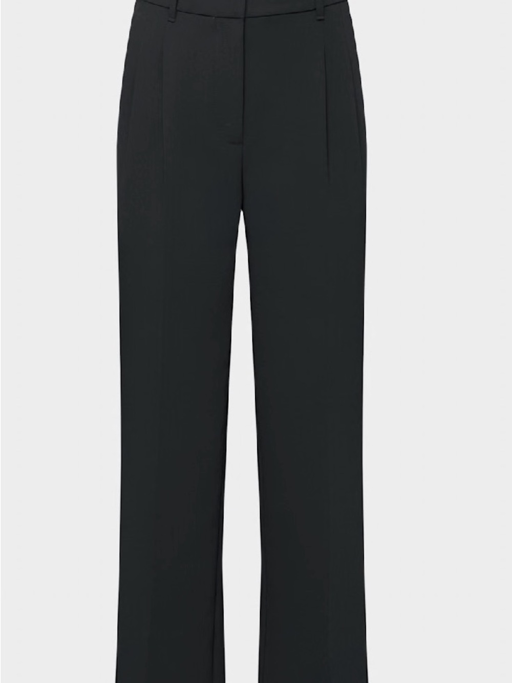 Aritzia Black Effortless Wide-Leg Trousers